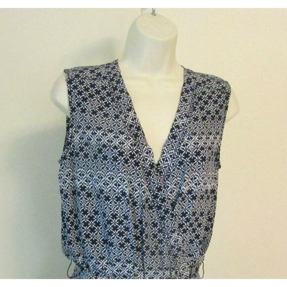 DVF Diane von Furstenberg Rawena Moroccan Ditsy Midnight Jumpsuit silk new 8 - Picture 3 of 6